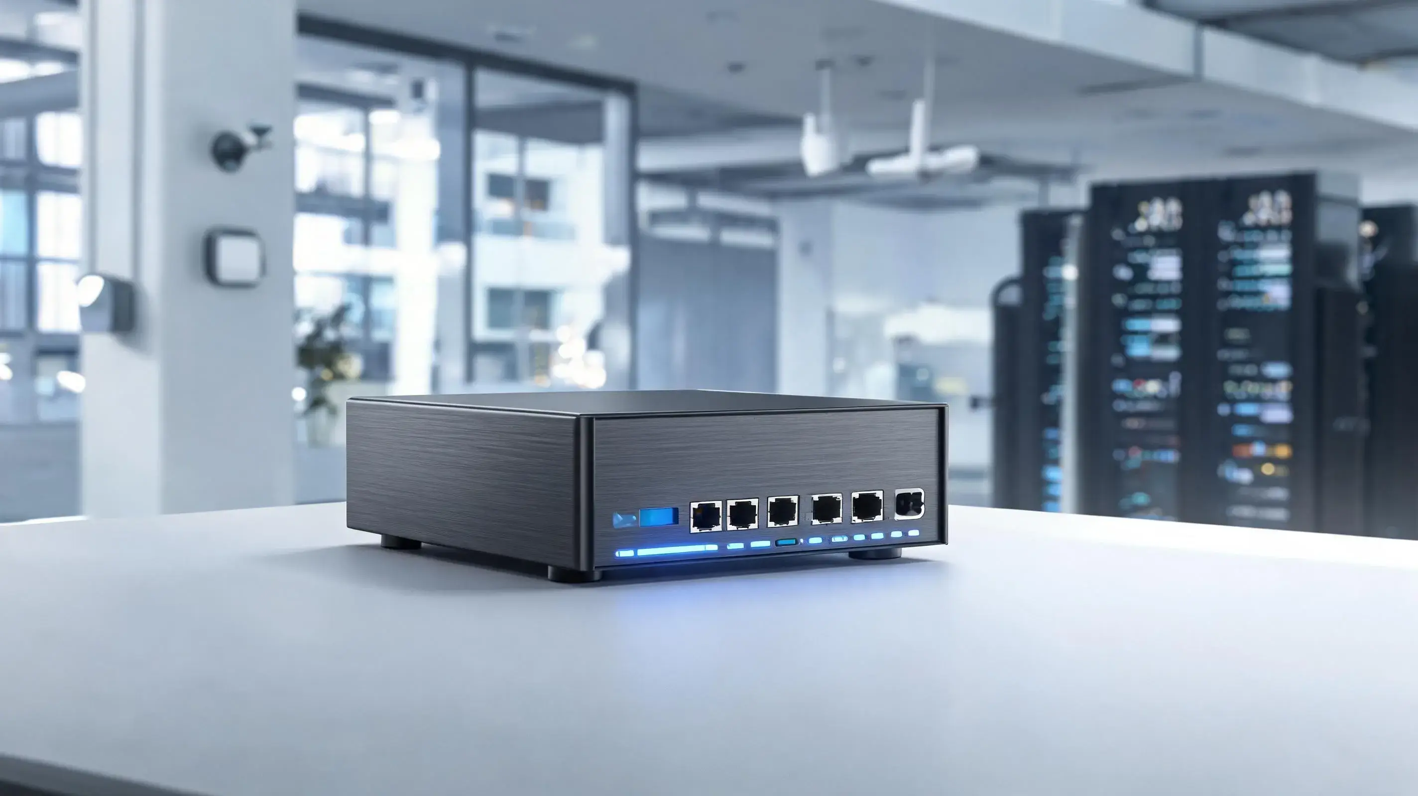 Enterprise 5G network connecting IoT devices for real-time automation and smart infrastructure